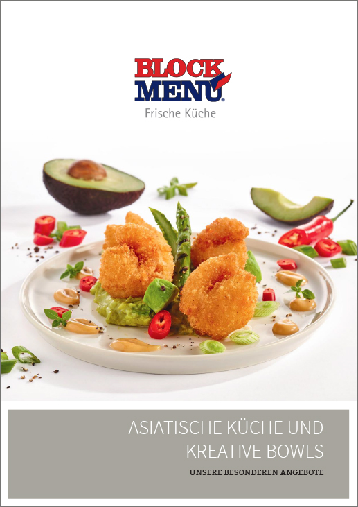 Asiatische Küche und kreative Bowls